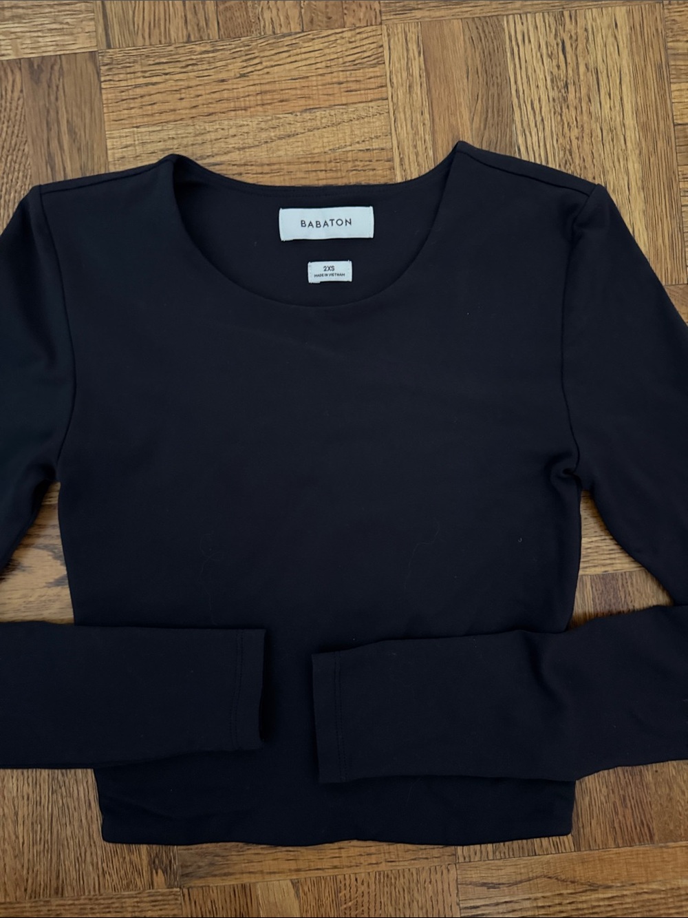 Aritzia Babaton Black Long Sleeve Top